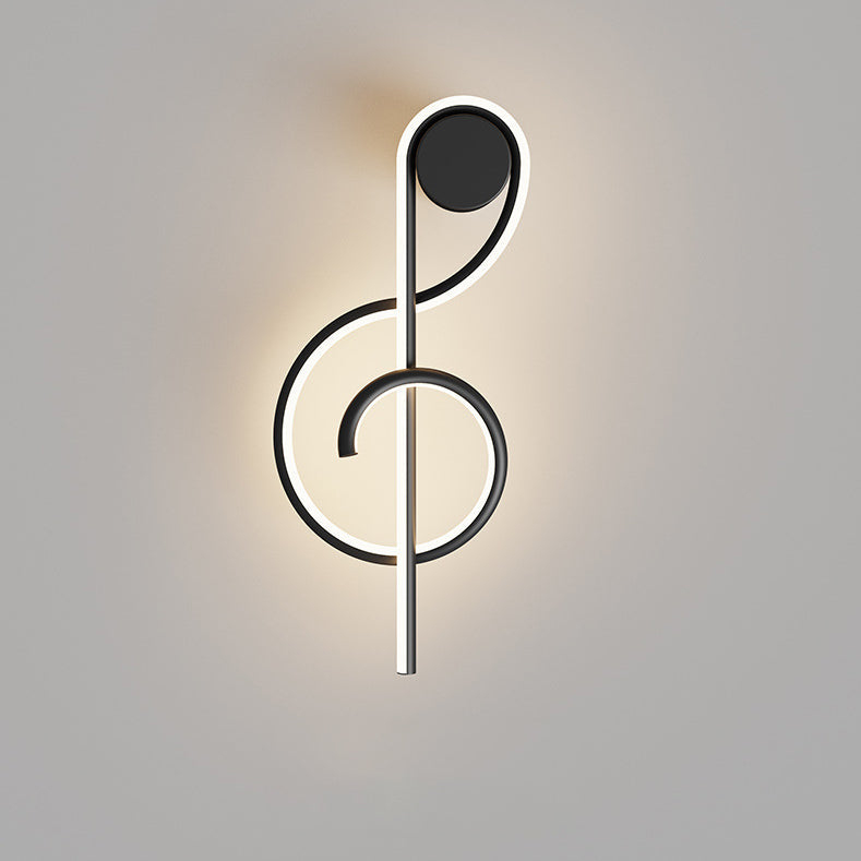 Musical Note Acrylic Iron Wall Lamp