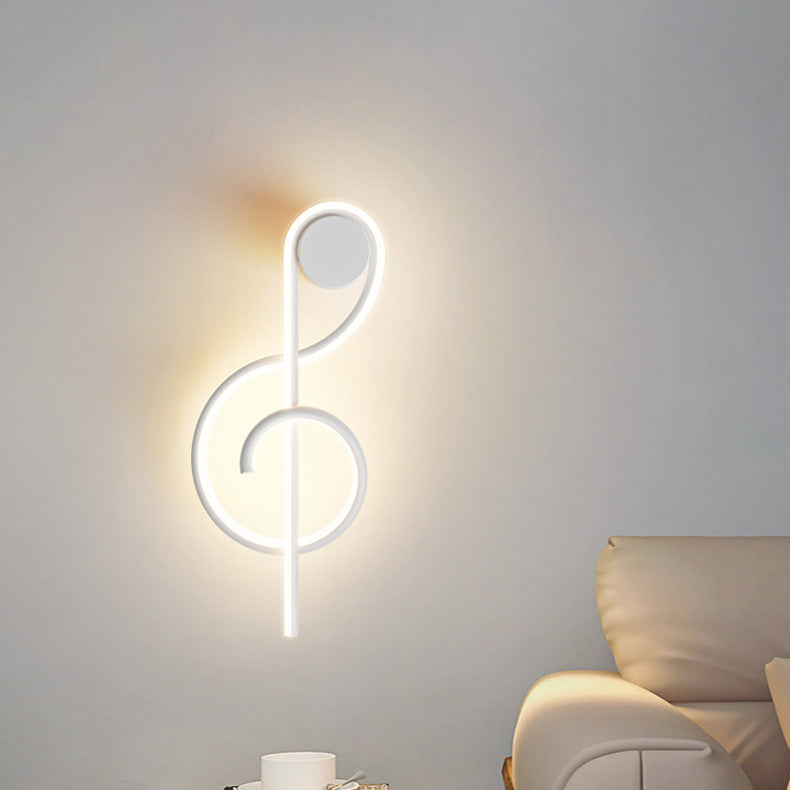 Musical Note Acrylic Iron Wall Lamp