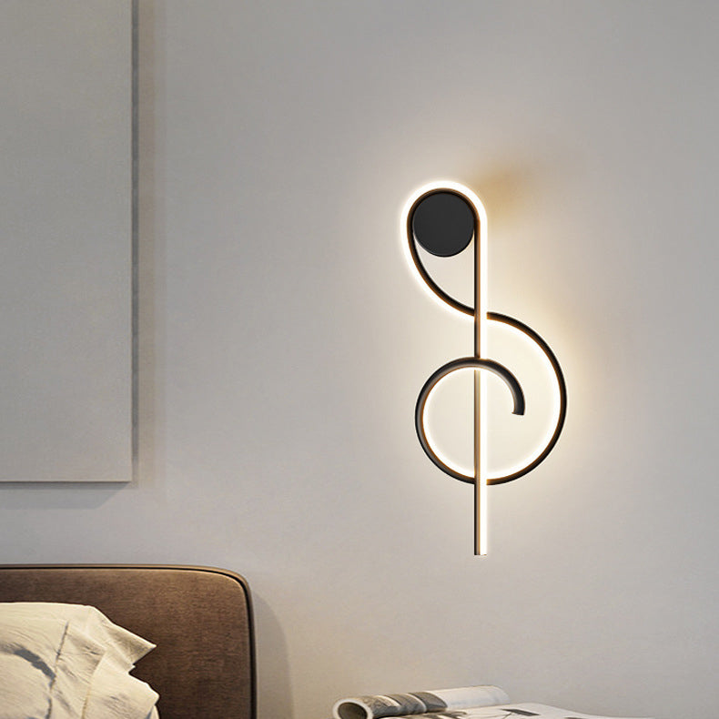 Musical Note Acrylic Iron Wall Lamp