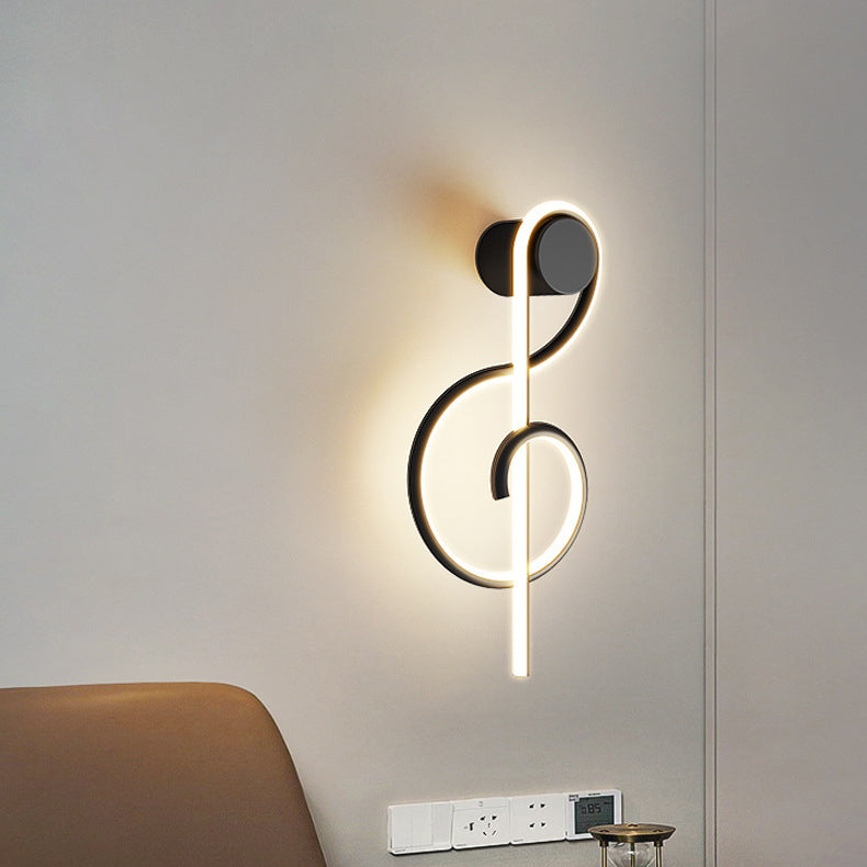 Musical Note Acrylic Iron Wall Lamp