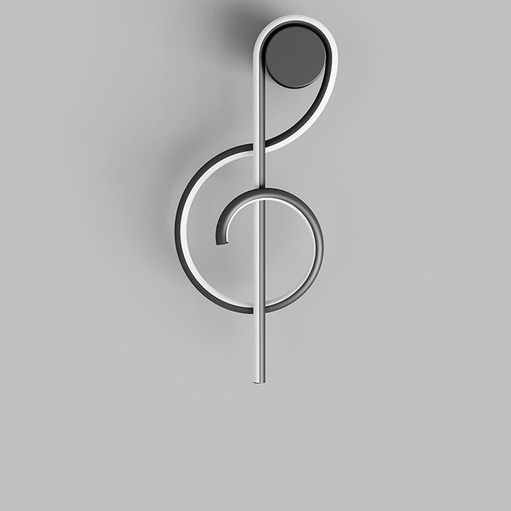 Musical Note Acrylic Iron Wall Lamp