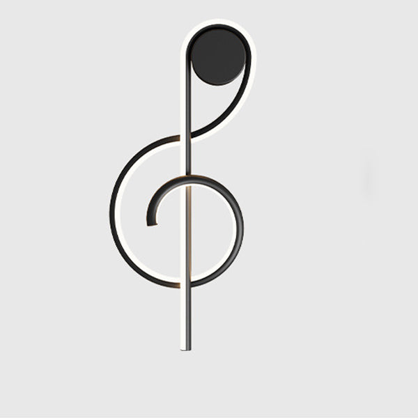 Musical Note Acrylic Iron Wall Lamp