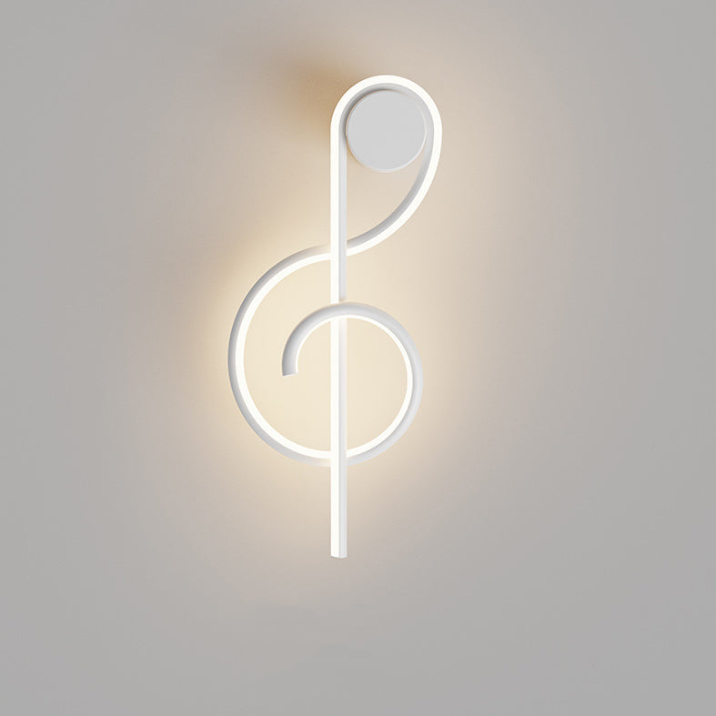Musical Note Acrylic Iron Wall Lamp