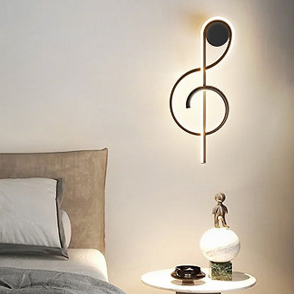 Musical Note Acrylic Iron Wall Lamp