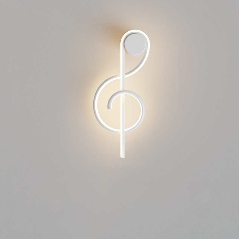 Musical Note Acrylic Iron Wall Lamp