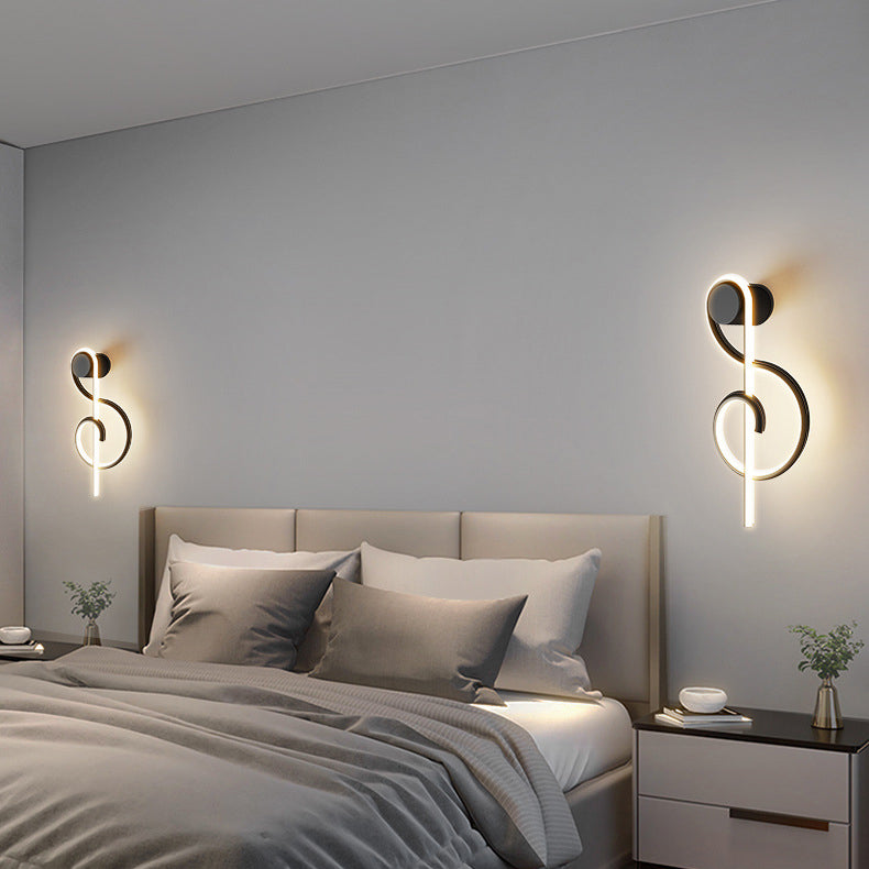 Musical Note Acrylic Iron Wall Lamp