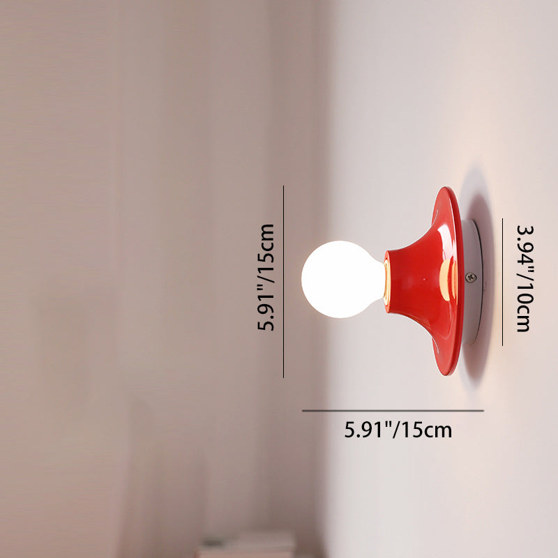 UFO Shape Iron Bedroom Wall Lamp