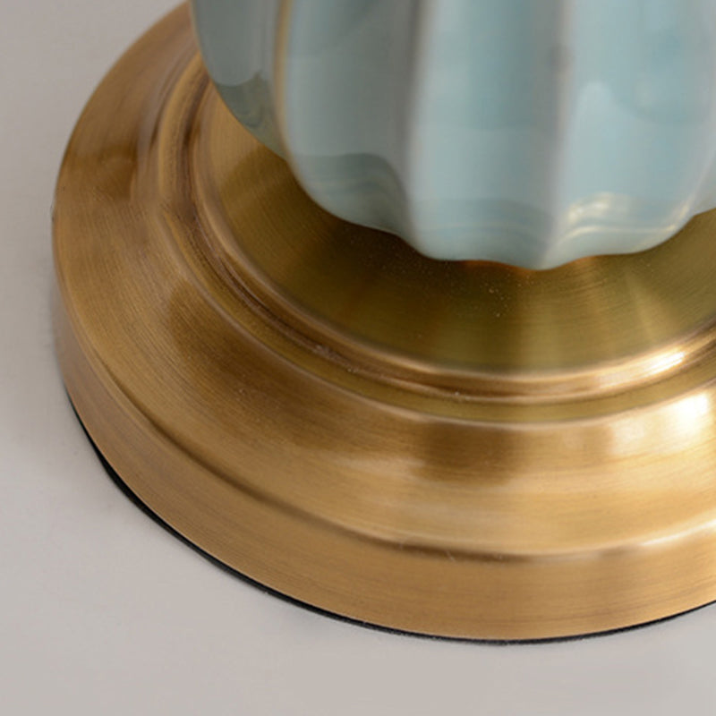Frustum Cone Drum Fabric Table Lamp