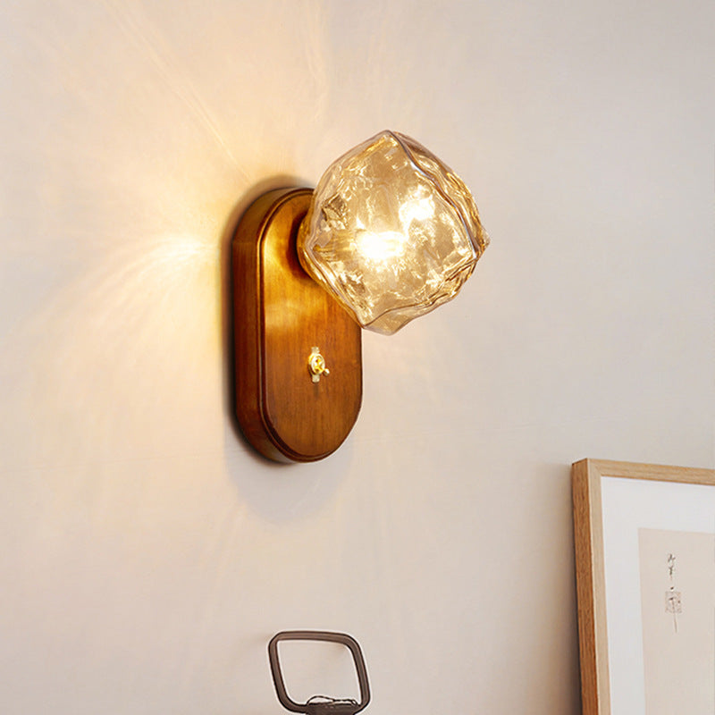 Oval Ice Cube Shape Wall Lamp