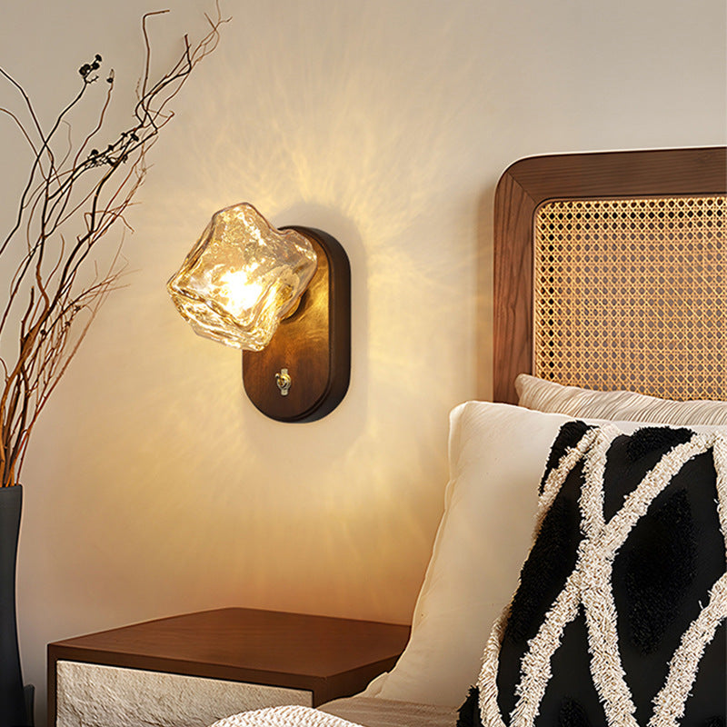 Oval Ice Cube Shape Wall Lamp