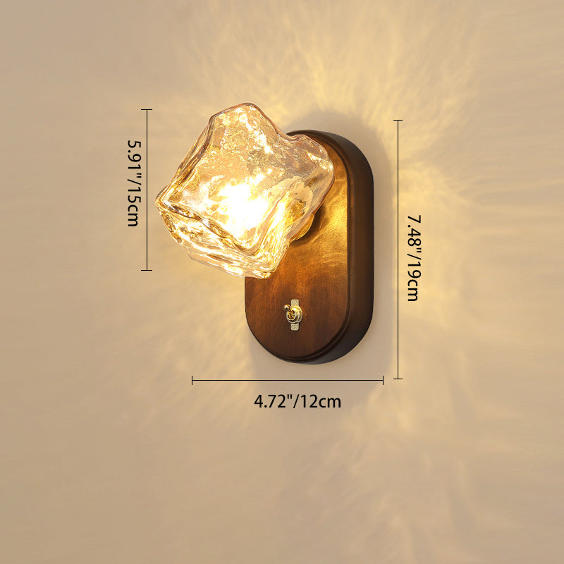 Oval Ice Cube Shape Wall Lamp