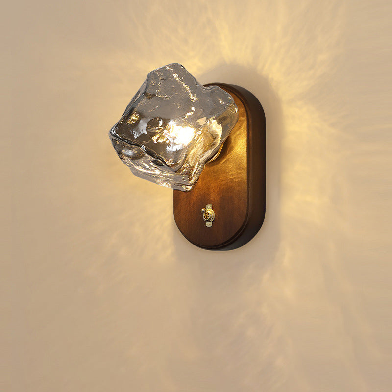 Oval Ice Cube Shape Wall Lamp