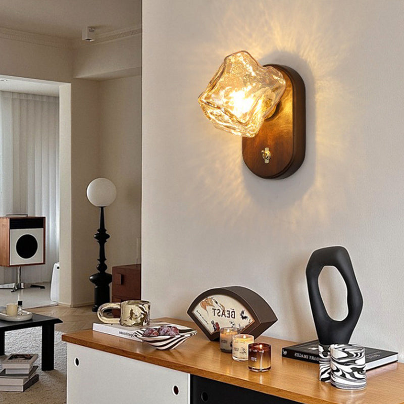 Oval Ice Cube Shape Wall Lamp