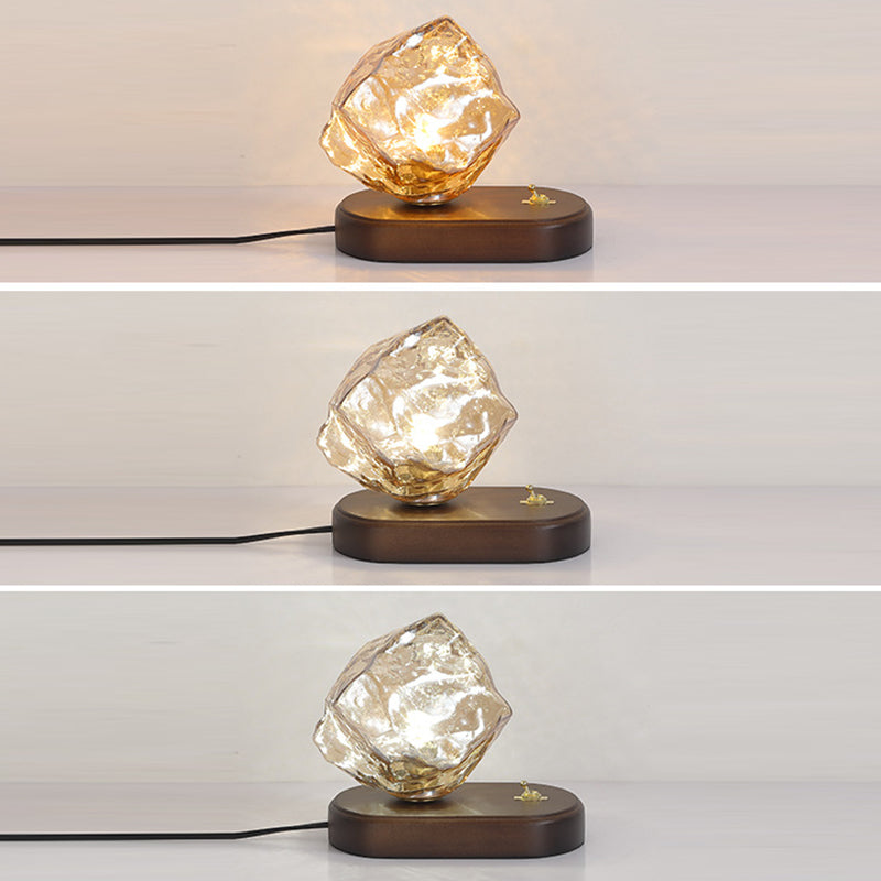 Oval Ice Cube Shape Table Lamp