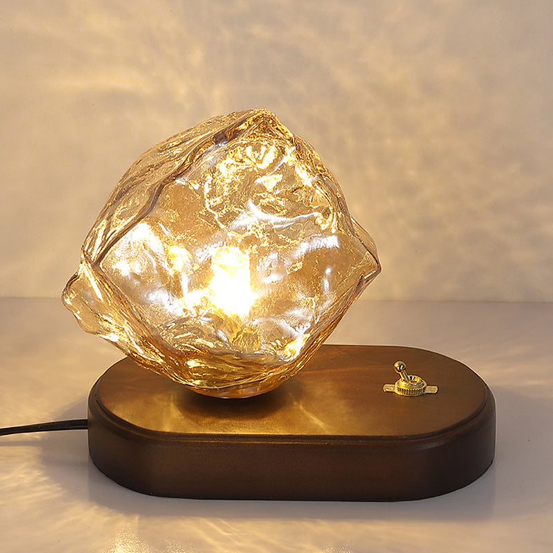 Oval Ice Cube Shape Table Lamp