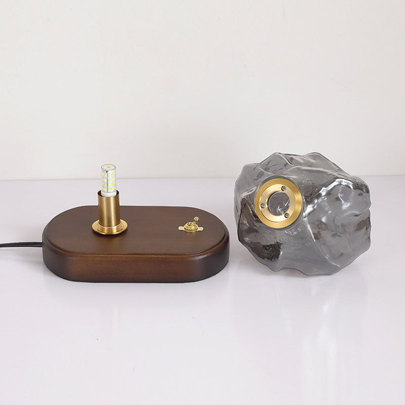 Oval Ice Cube Shape Table Lamp