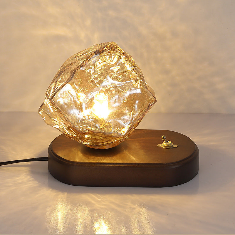 Oval Ice Cube Shape Table Lamp