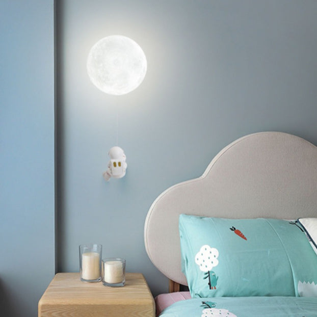 Kids Astronaut 3D Moon Wall Lamp