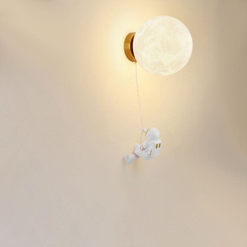 Kids Astronaut 3D Moon Wall Lamp