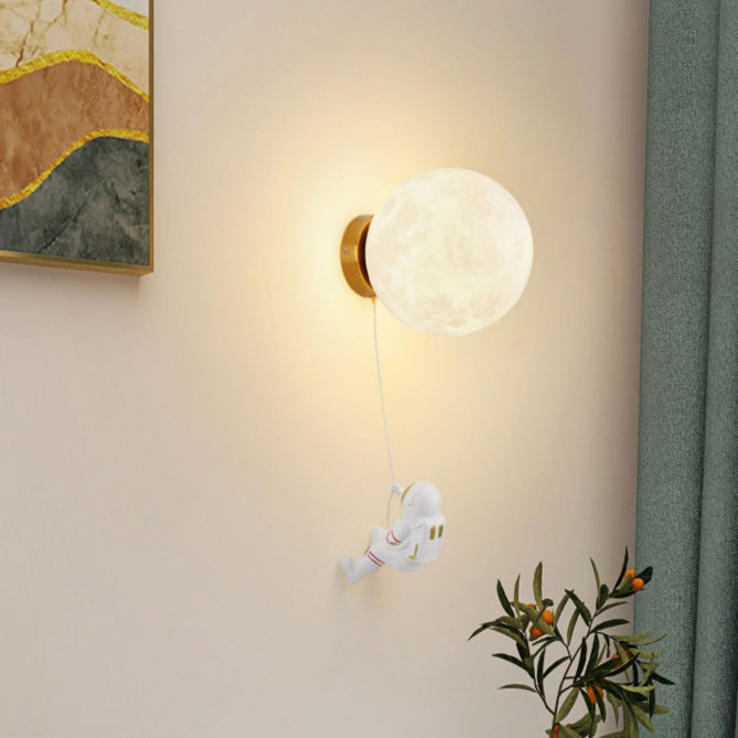 Kids Astronaut 3D Moon Wall Lamp
