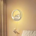 Kids Astronaut Rotating Lunar Wall Lamp