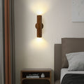 Rotatable Cylindrical Wood Living Wall Lamp