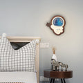 Astronaut Star Moon Wood Wall Lamp