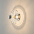 Colored Glass Stripes Round Wall Lamp