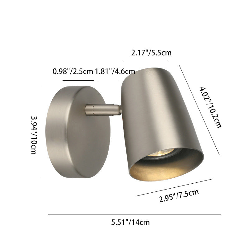 Drum Shape Round Iron Wall Lamp
