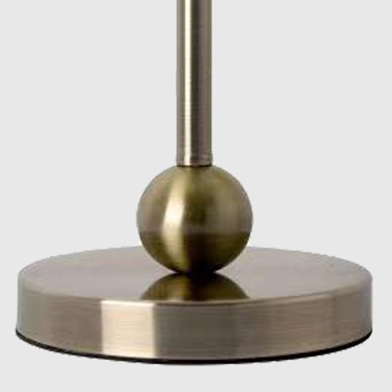 Fabric Drum Shape Metal Table Lamp