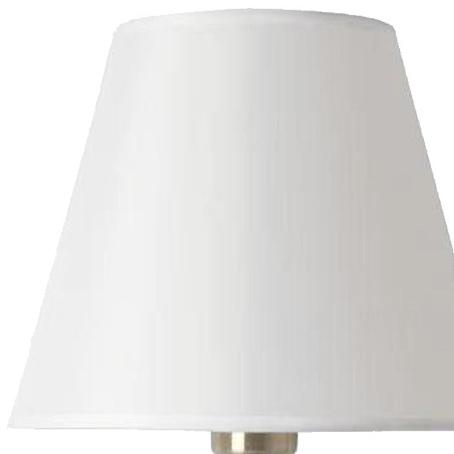Fabric Drum Shape Metal Table Lamp