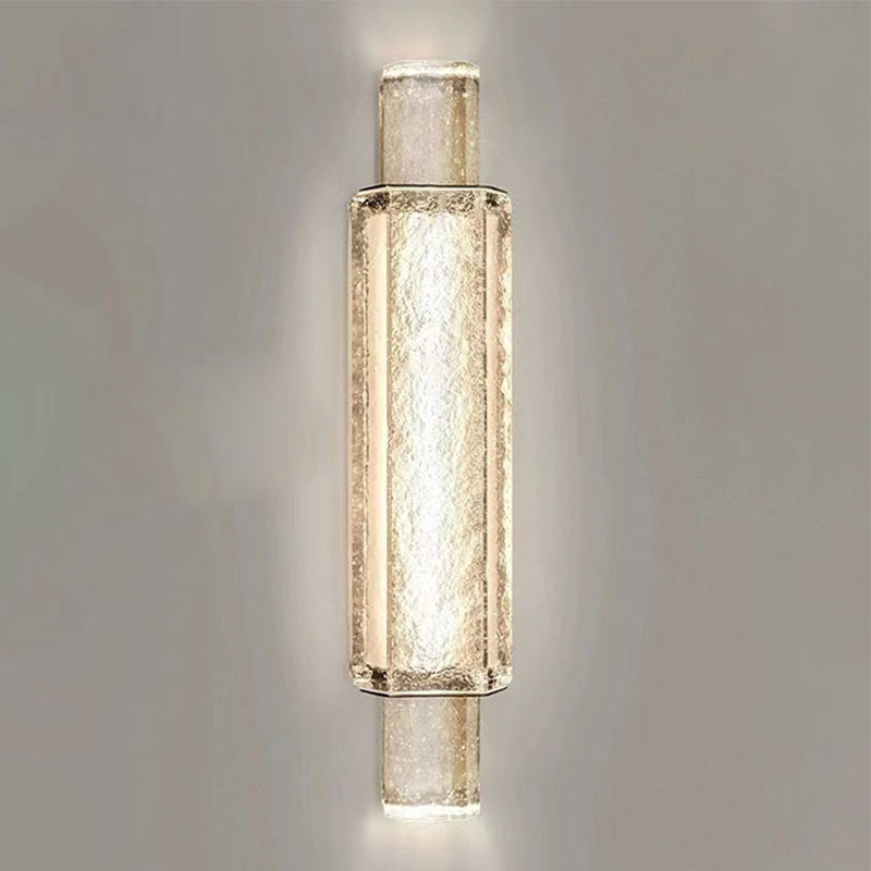 Bubble Cylinder Iron Glass Wall Lamp