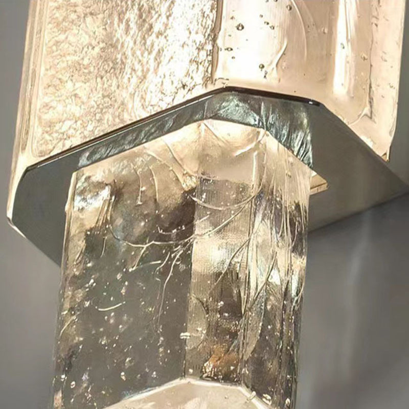 Bubble Cylinder Iron Glass Wall Lamp