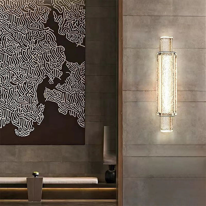 Bubble Cylinder Iron Glass Wall Lamp