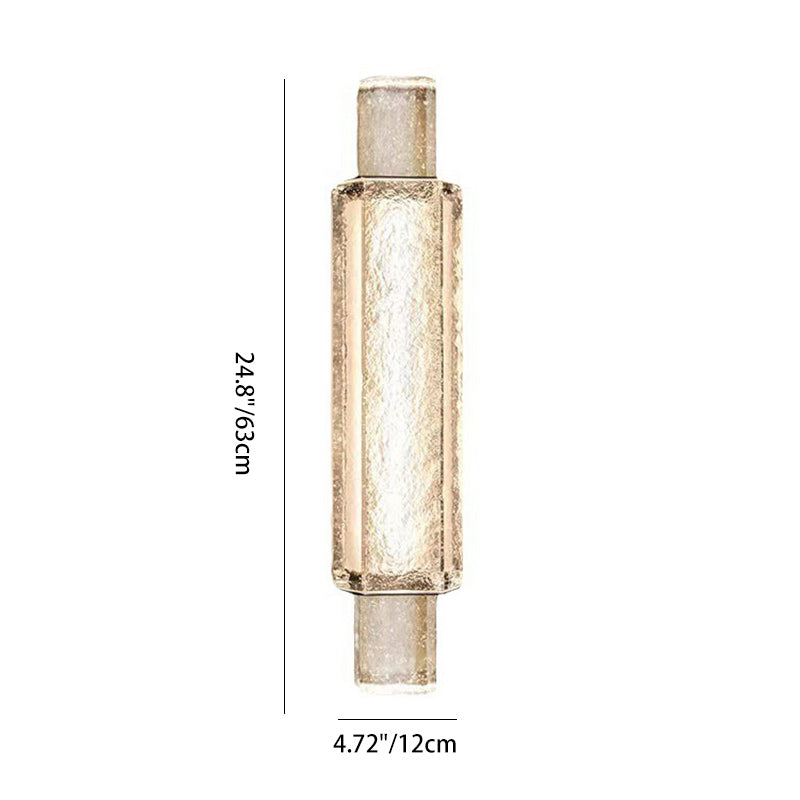 Bubble Cylinder Iron Glass Wall Lamp