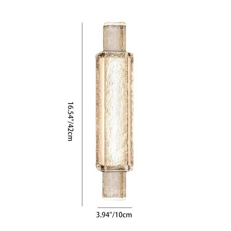 Bubble Cylinder Iron Glass Wall Lamp