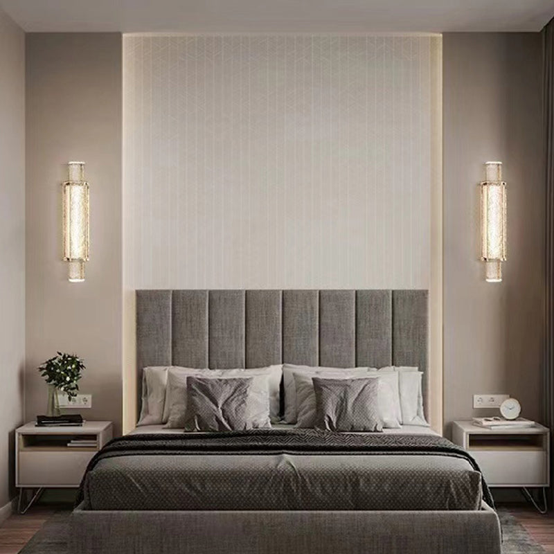 Bubble Cylinder Iron Glass Wall Lamp