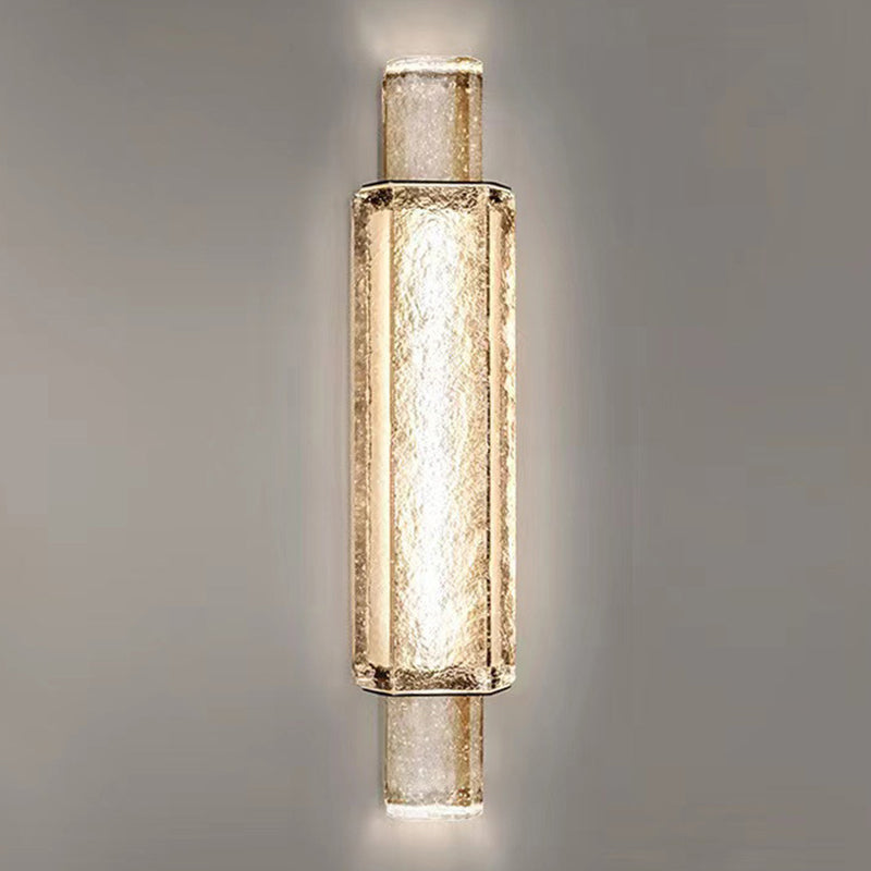 Bubble Cylinder Iron Glass Wall Lamp