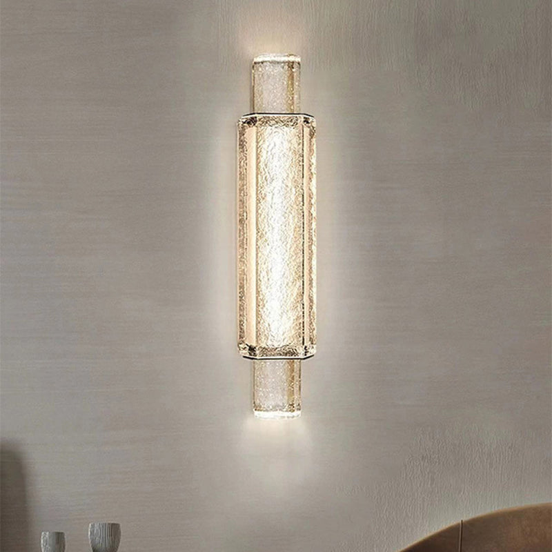 Bubble Cylinder Iron Glass Wall Lamp