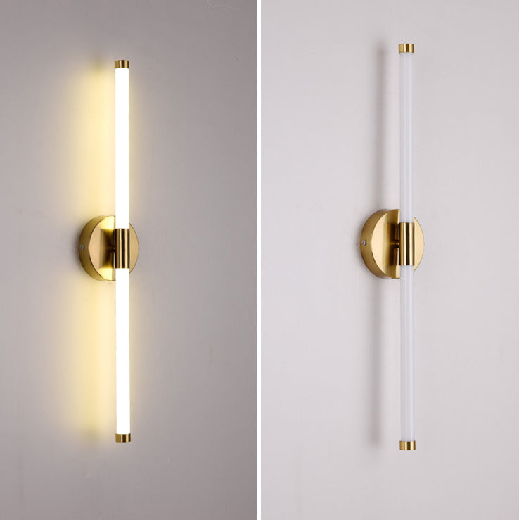 Round Long Strip Iron Wall Lamp