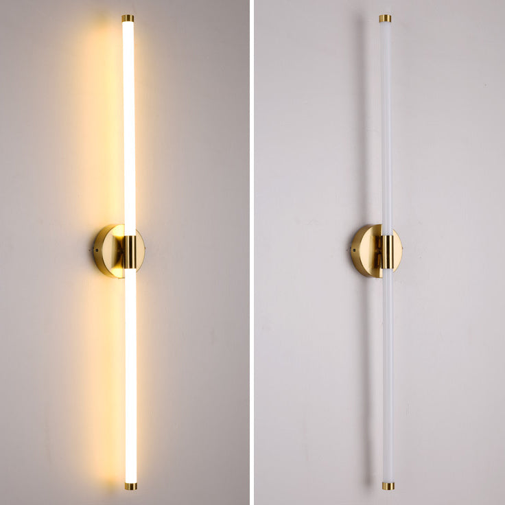 Round Long Strip Iron Wall Lamp