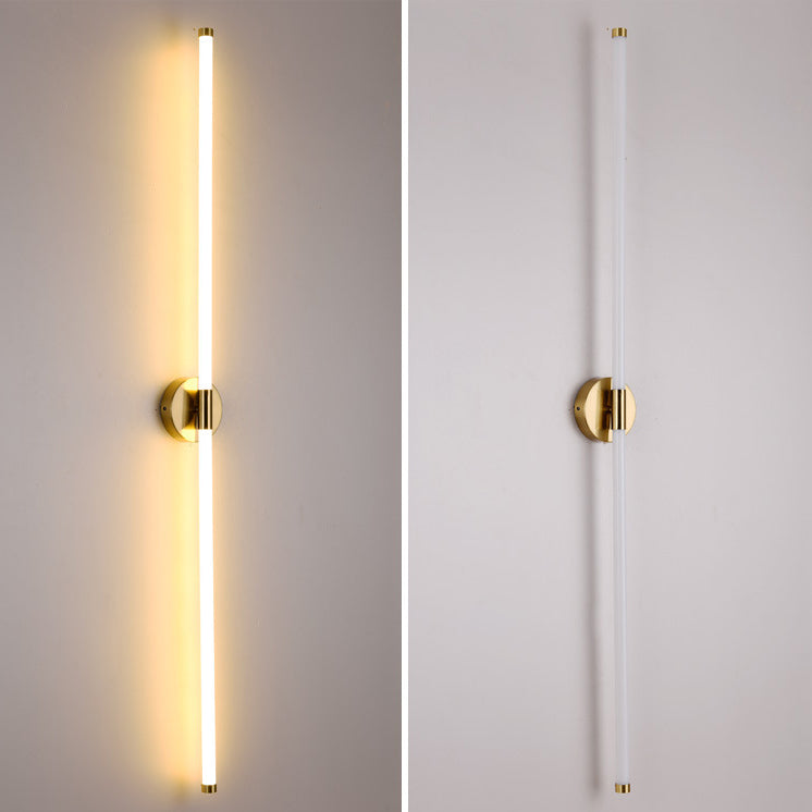 Round Long Strip Iron Wall Lamp