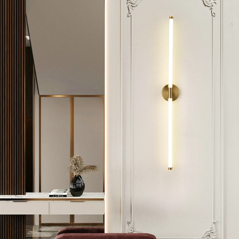 Round Long Strip Iron Wall Lamp
