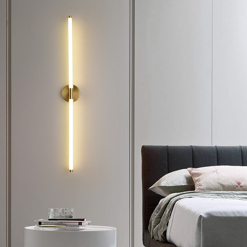 Round Long Strip Iron Wall Lamp