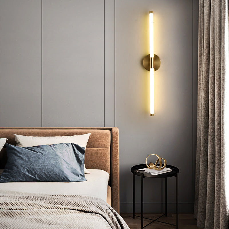 Round Long Strip Iron Wall Lamp