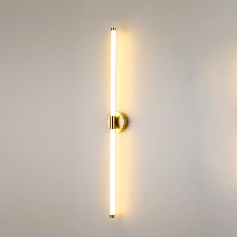 Round Long Strip Iron Wall Lamp