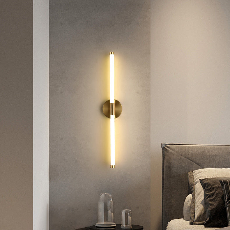 Round Long Strip Iron Wall Lamp
