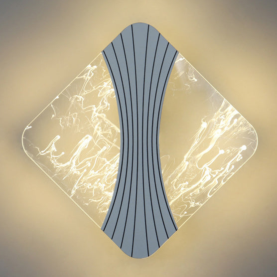 Round Square Hardware Acrylic Wall Lamp