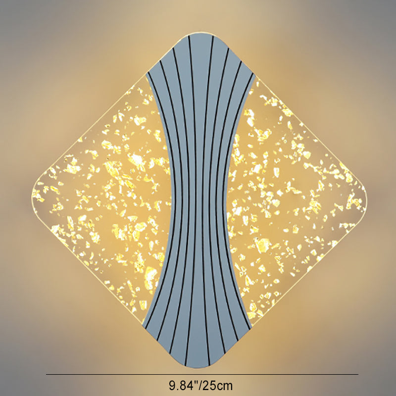Round Square Hardware Acrylic Wall Lamp