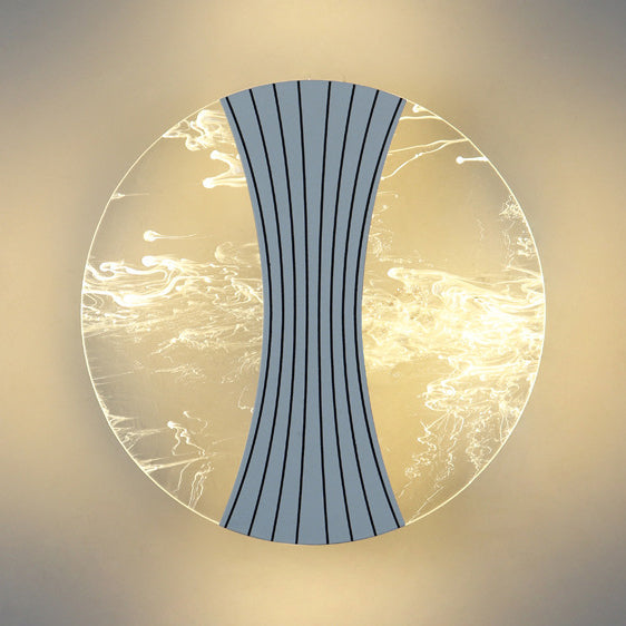 Round Square Hardware Acrylic Wall Lamp